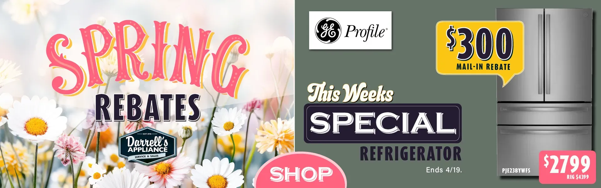 Spring Rebates on Refrigerators